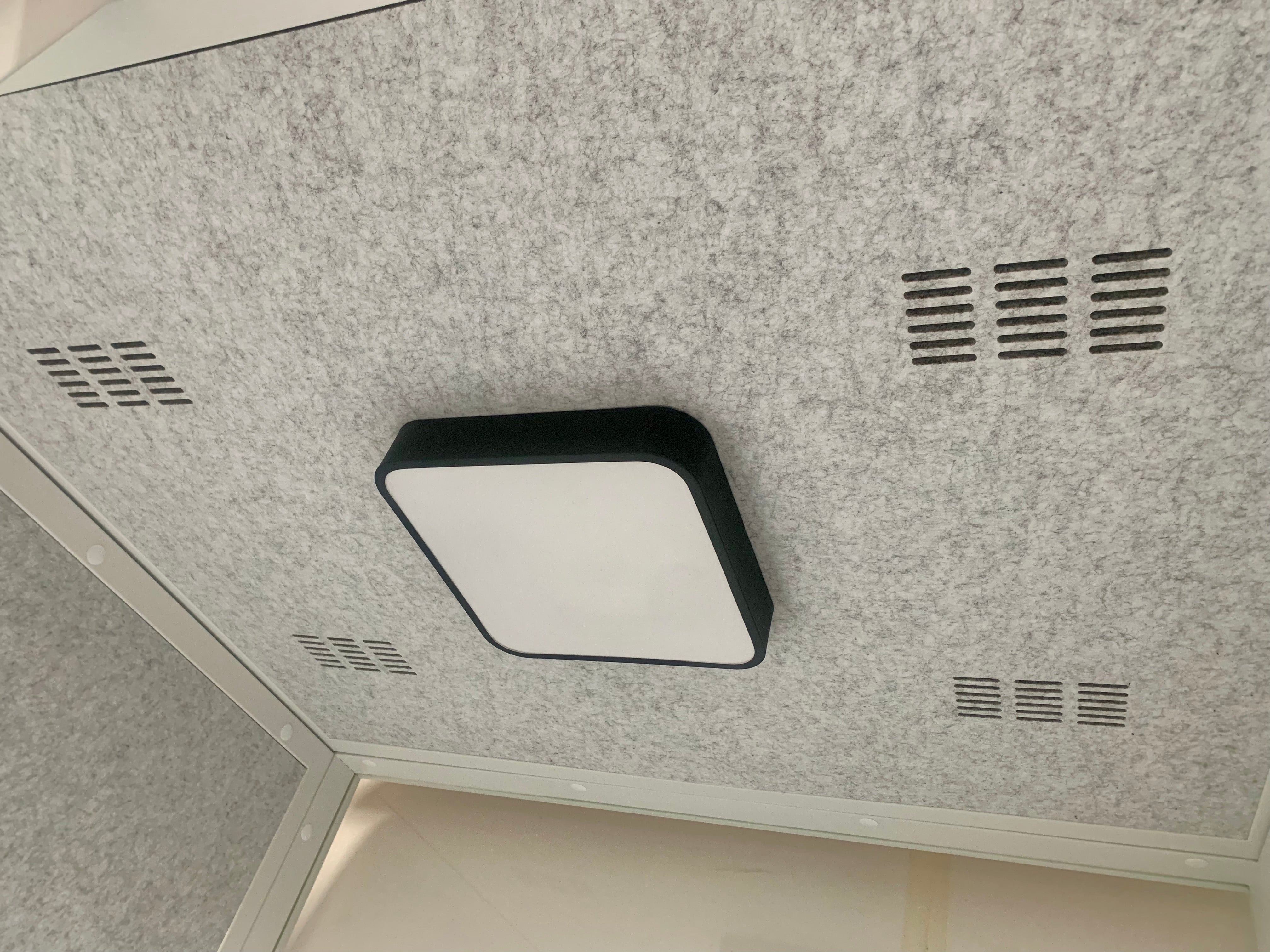 eBooth solo office booth meeting pod interior lighting and ventilation