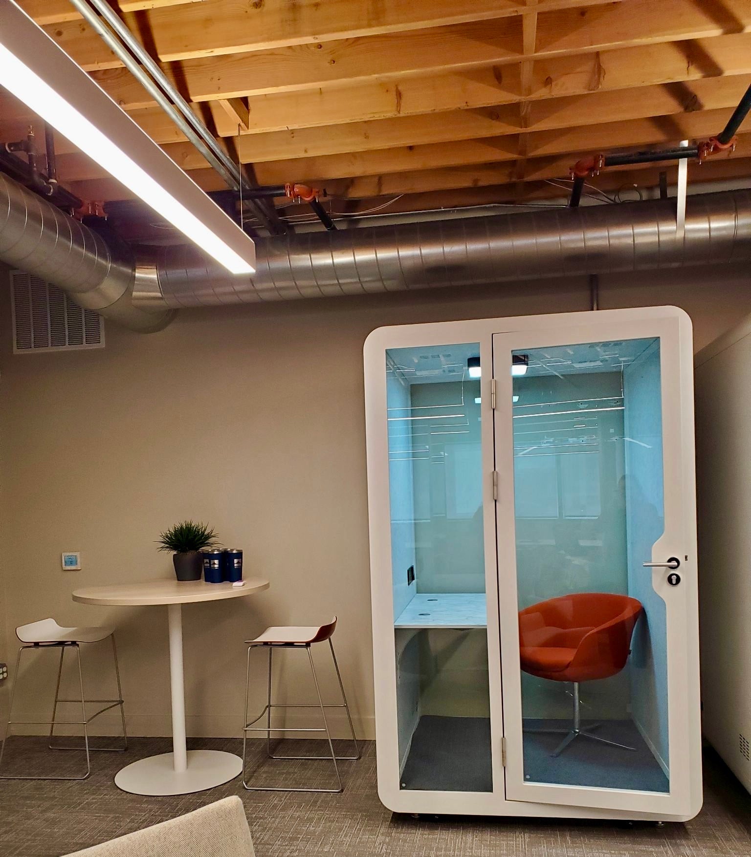 Soundproof Meeting Office Phone Booth & Private Privacy Pod Room Sound Panel Divider
